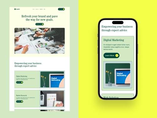 'Zenith Marketing Agency Landing page'