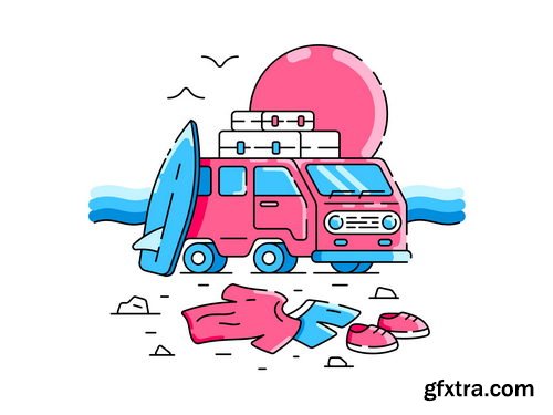 Craftwork.design - Vacation Illustrations