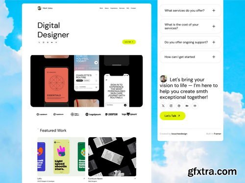 Craftwork.design - Veles Framer Template