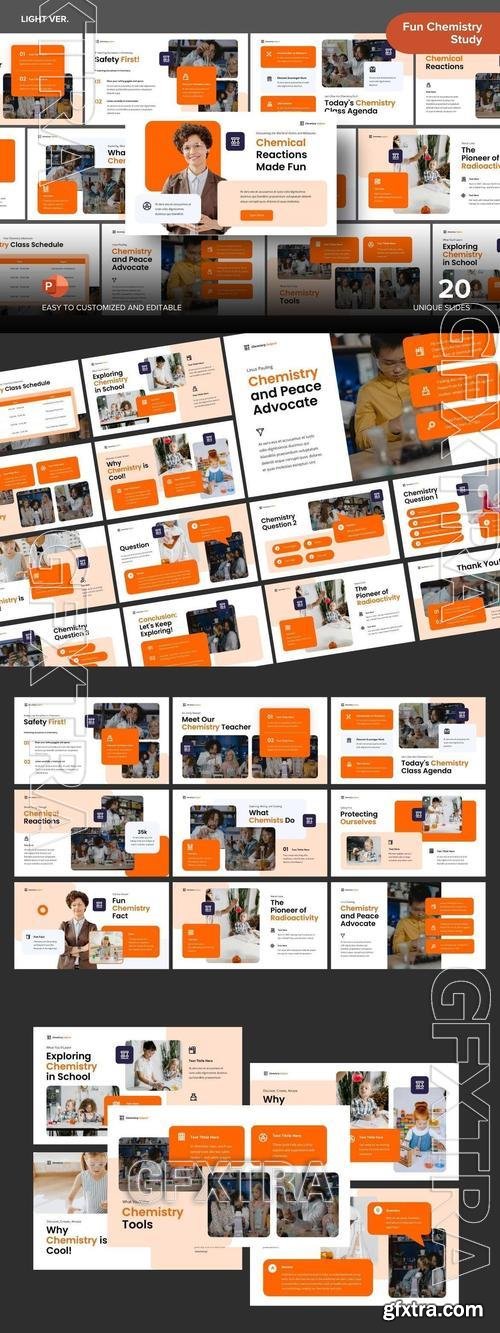 Fun Chemistry Study - Powerpoint Template 2V57RH5