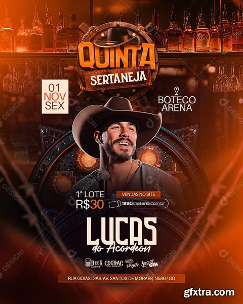 Designi - Flyer Quinta Sertaneja Social Media PSD Editável