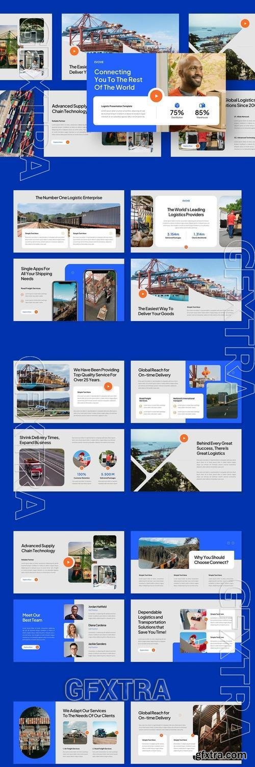 Logistics PowerPoint Template Q5U622Q
