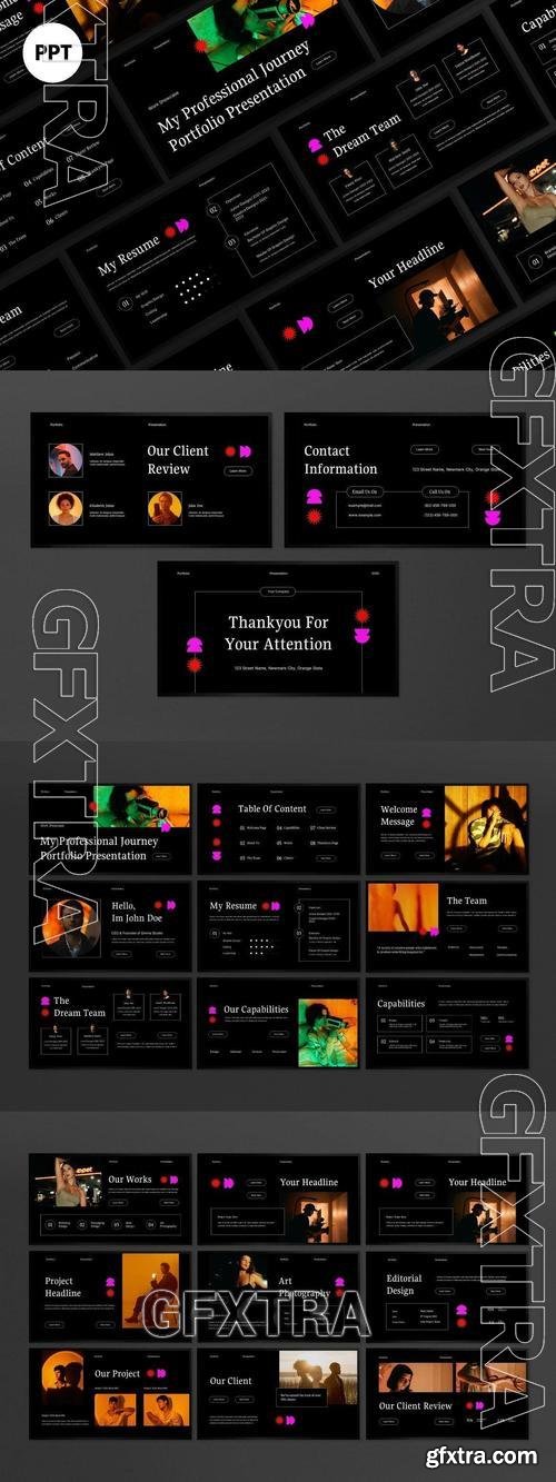 Black Gradient Portfolio PPT X5YRQT6 Black Gradient Portfolio PPT X5YRQT6