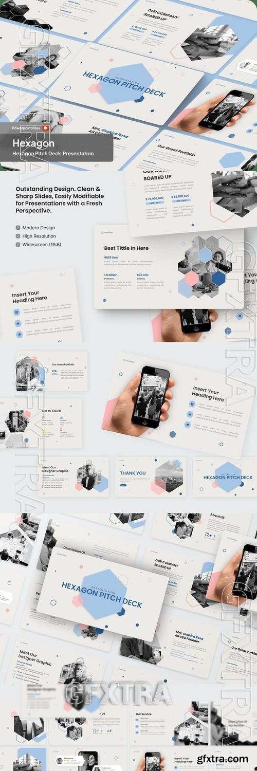Hexagon Pitch Deck Presentation PowerPoint H5H9B7E Hexagon Pitch Deck Presentation PowerPoint H5H9B7E