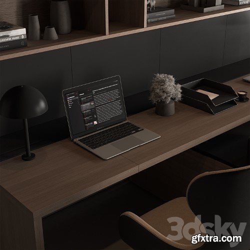 3dsky Pro - Employee Set - Office Furniture 676