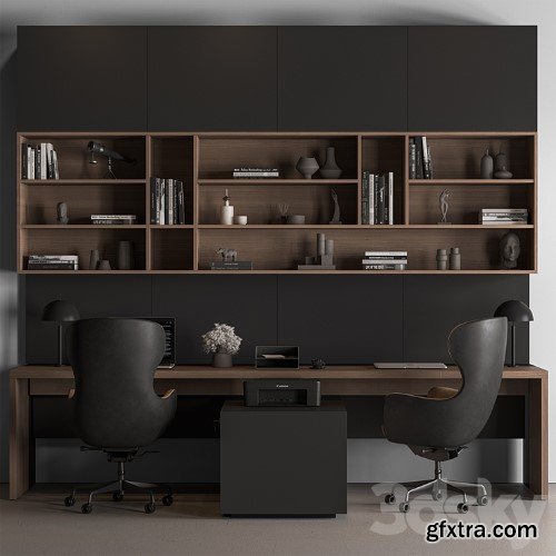 3dsky Pro - Employee Set - Office Furniture 676