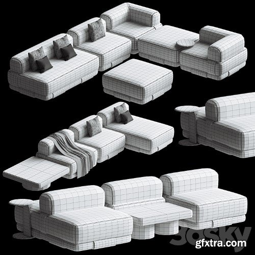 3dsky Pro - INSULA MODUlLAR Sofa Kettal