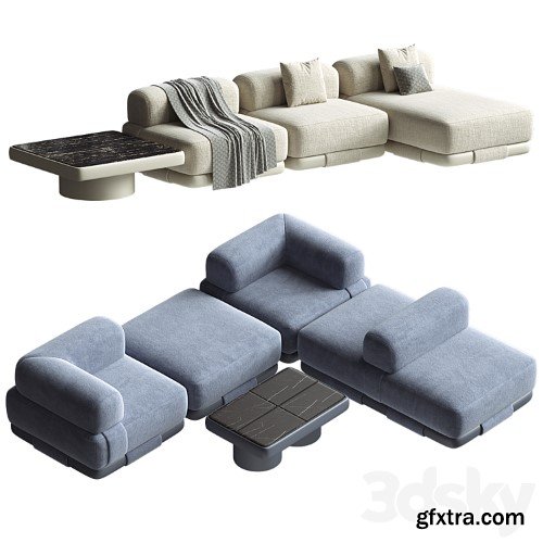 3dsky Pro - INSULA MODUlLAR Sofa Kettal