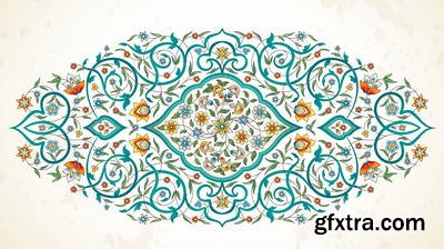 Islamic Illumination Art 51xAI Vectors