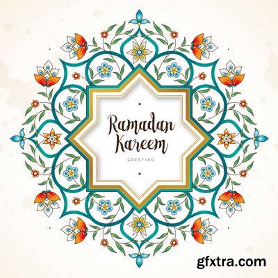 Islamic Illumination Art 51xAI Vectors