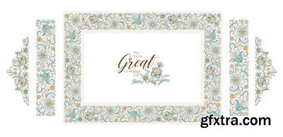 Islamic Illumination Art 51xAI Vectors