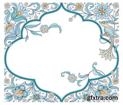 Islamic Illumination Art 51xAI Vectors