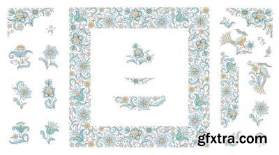 Islamic Illumination Art 51xAI Vectors