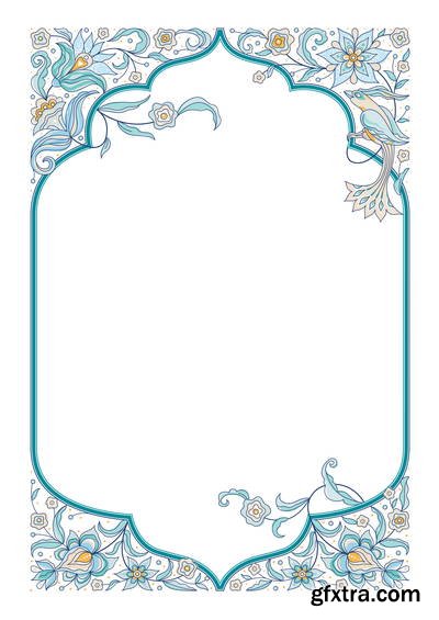 Islamic Illumination Art 51xAI Vectors