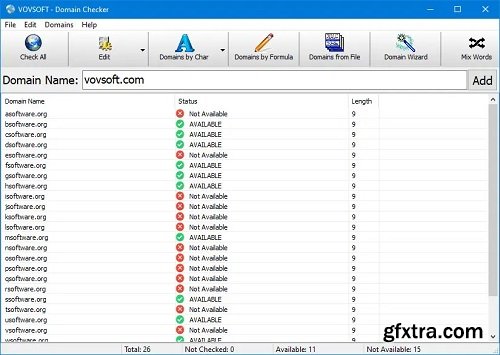 VovSoft Domain Checker 10.0