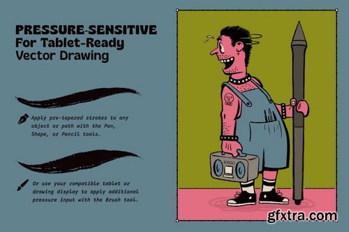 True Grit Texture Supply - Bézier Buddy - Vector Inking Brushes for Illustrator & Affinity