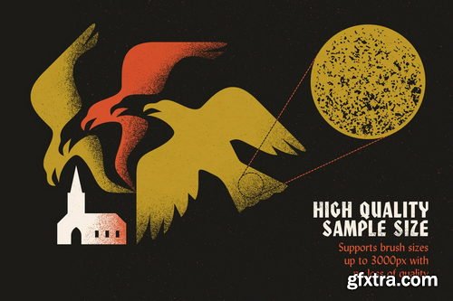 True Grit Texture Supply - Grain Shader Brush Set 30+ Ultra Shady Brushes for Multiple Apps