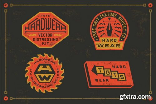 True Grit Texture Supply - Vector Distressing Kit for Illustrator