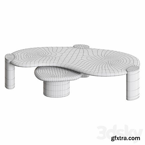 3dsky Pro - Sassolino coffee table Crate&amp;Barrel