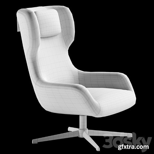 3dsky Pro - Zalina swivel armchair
