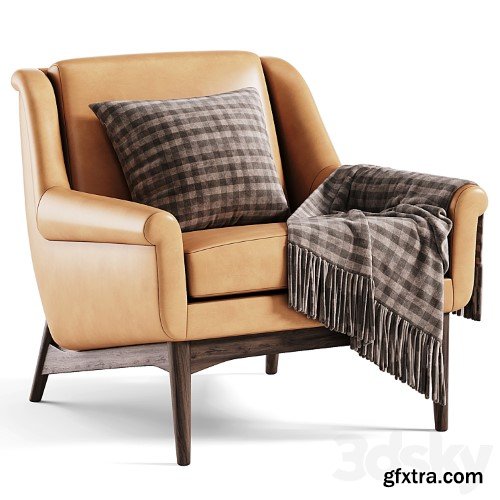 3dsky Pro - Lulu White Small Armchair