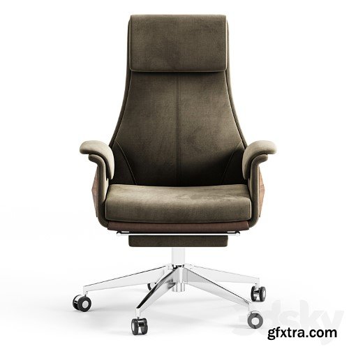 3dsky Pro - Back Adjustable Swivel Black Executive Chair