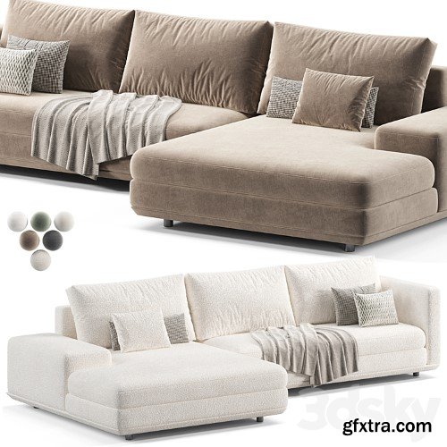 3dsky Pro - Miles Sectional Sofa