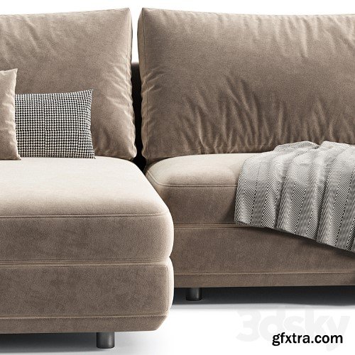 3dsky Pro - Miles Sectional Sofa