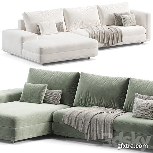 3dsky Pro - Miles Sectional Sofa