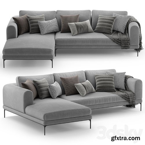 3dsky Pro - Corner sofa DE.CI FL.OW