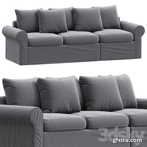 3dsky Pro - HARLANDA Sleeper sofa, Ljungen medium gray IKEA