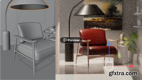 Linkedin - Interior Design with Blender: Build an Advanced 3D Scene