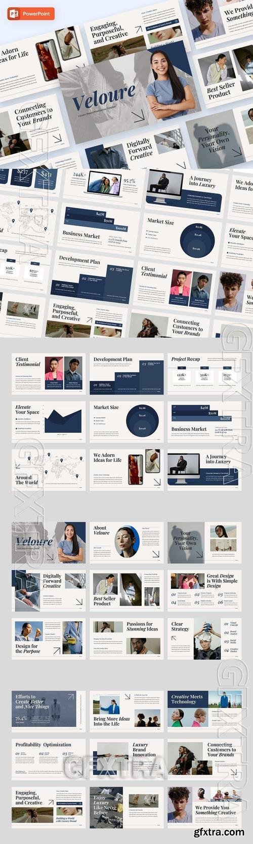 Veloure - Luxury Brand Powerpoint HE7JCDK Veloure - Luxury Brand Powerpoint HE7JCDK