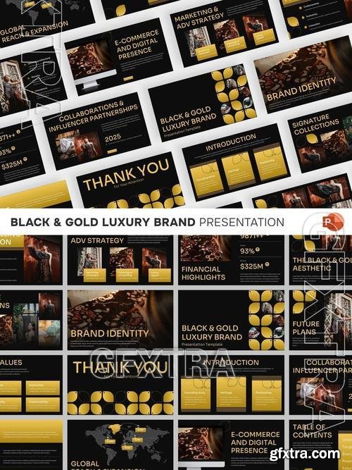 Black and Gold Luxury Brand D7LMGYP Black and Gold Luxury Brand D7LMGYP