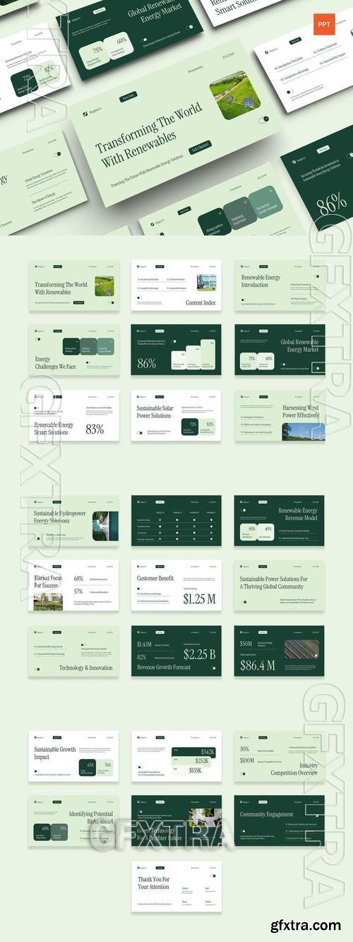 Green Modern Renewable Energy Pitch Deck | 003 8ECTUMT Green Modern Renewable Energy Pitch Deck | 003 8ECTUMT