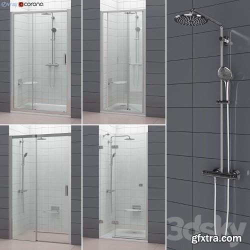 3dsky Pro - Set of shower doors RAVAK set 52