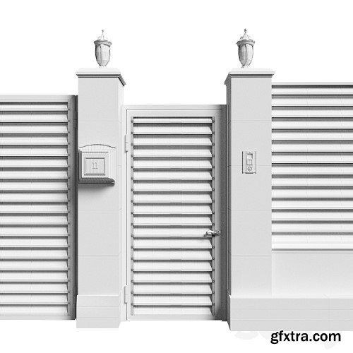 3dsky Pro - Fence with a gate and a wicket 7