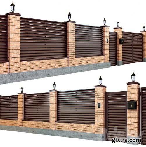 3dsky Pro - Fence with a gate and a wicket 7