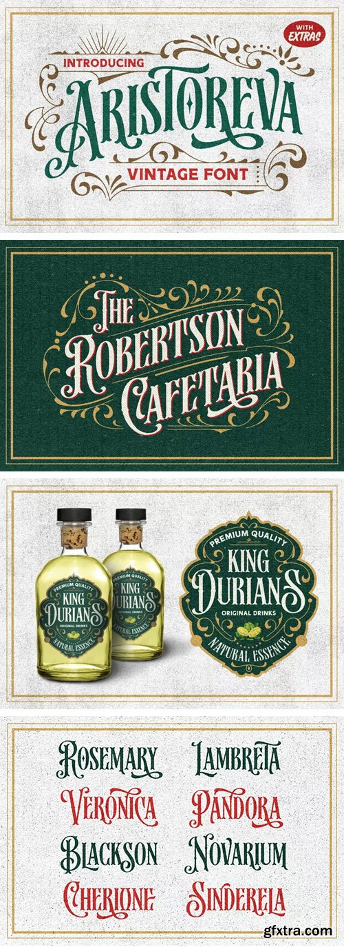 CreativeMarket - Aristoreva - Vintage Font