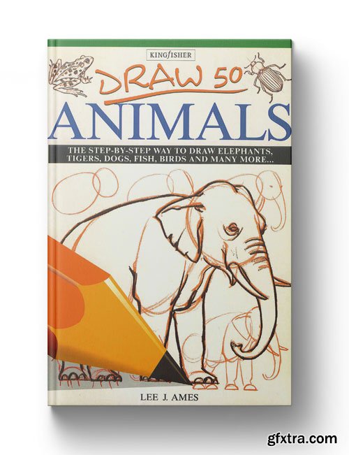 Draw 50 Animals for beginners and kids with simple shapes: easy to learn