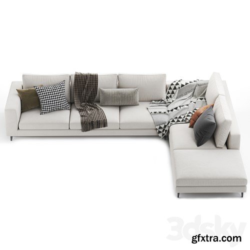 3dsky Pro - Minotti Andersen Sofa