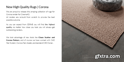 3DRnB - High Quality Rug Collection for Cinema 4D