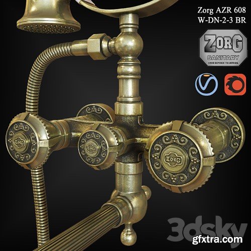 3dsky Pro - Faucet Zorg AZR 608 W-DN-2-3 BR