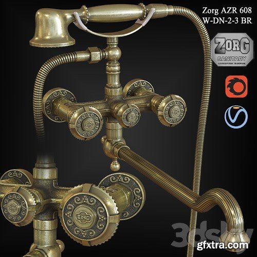 3dsky Pro - Faucet Zorg AZR 608 W-DN-2-3 BR