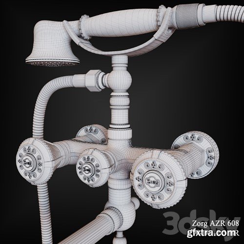 3dsky Pro - Faucet Zorg AZR 608 W-DN-2-3 BR