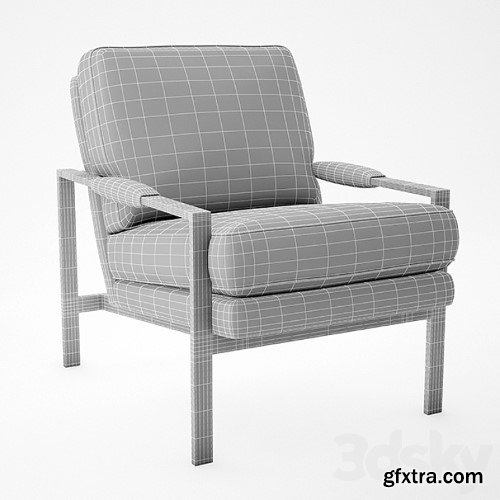 3dsky Pro - Milo Baughman Leather Chair