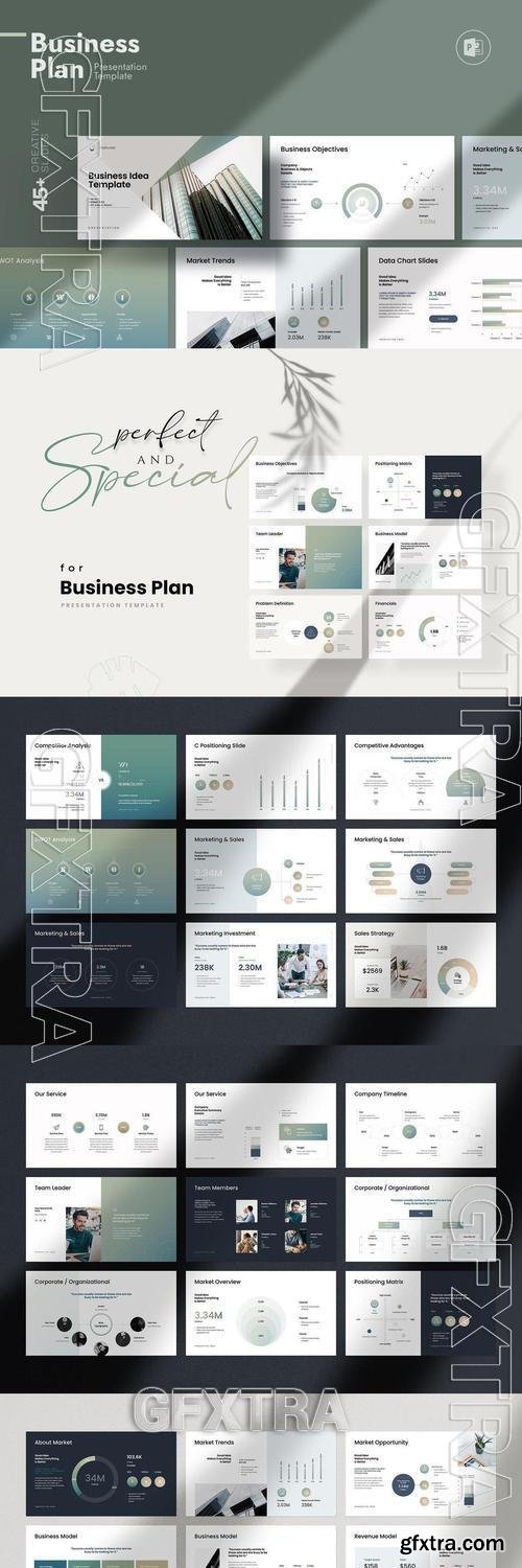 Business Plan PowerPoint Template F87AMPZ