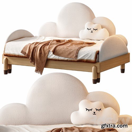 3dsky Pro - Contemporary White Daybed by Litfad