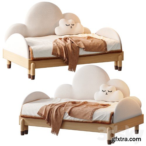 3dsky Pro - Contemporary White Daybed by Litfad