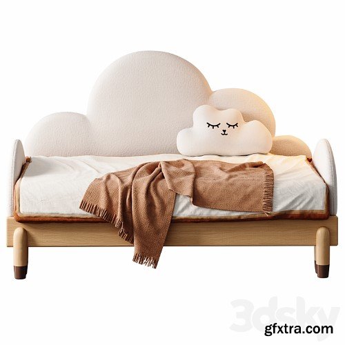 3dsky Pro - Contemporary White Daybed by Litfad